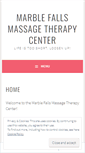 Mobile Screenshot of marblefallsmassage.com