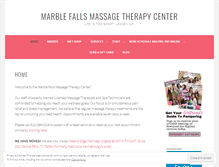 Tablet Screenshot of marblefallsmassage.com